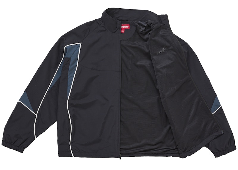Order Supreme Contrast Piping Track Jacket Black