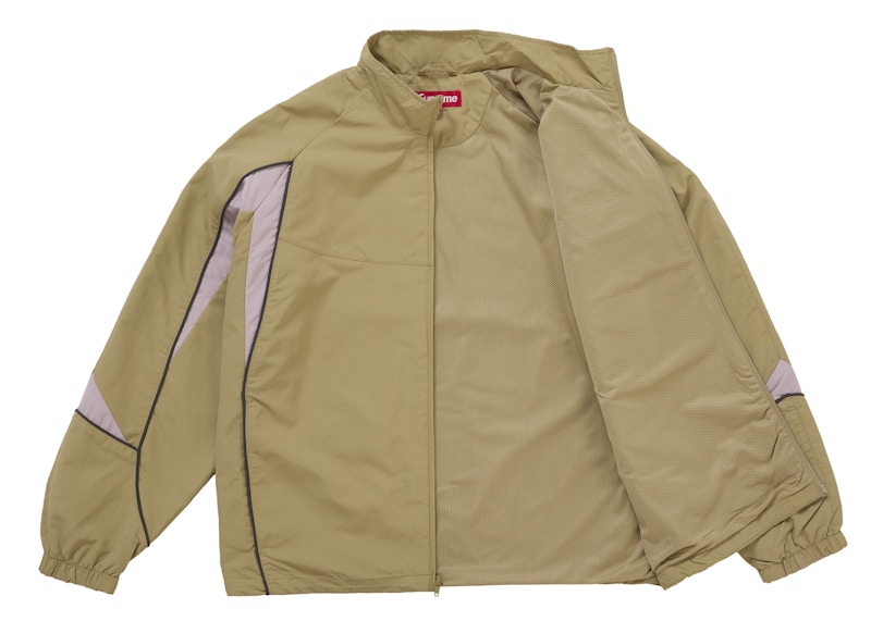 Supreme Contrast Piping Track Jacket Tan 圖 2