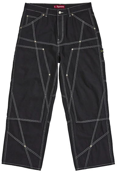 supreme-contrast-stitch-double-knee-painter-jean-rigid-black