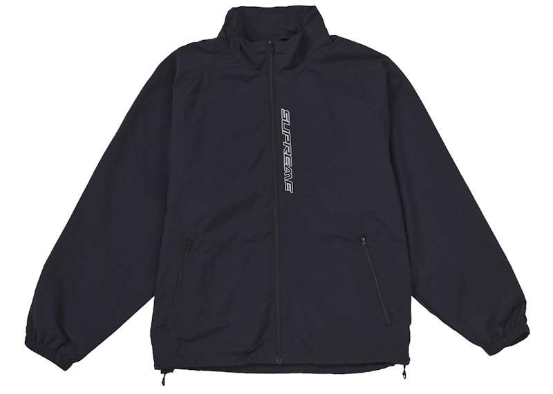 Supreme Contrast Zip Track Jacket Black