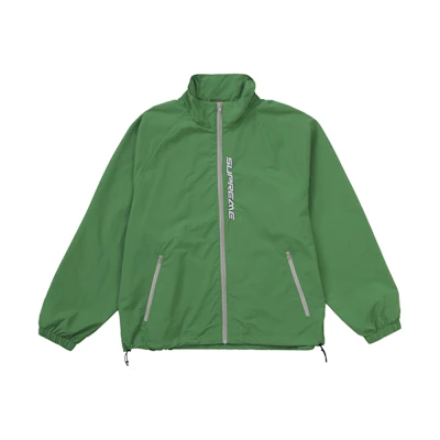 Supreme Contrast Zip Track Jacket Green