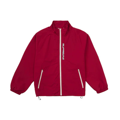 Supreme Contrast Zip Track Jacket Red