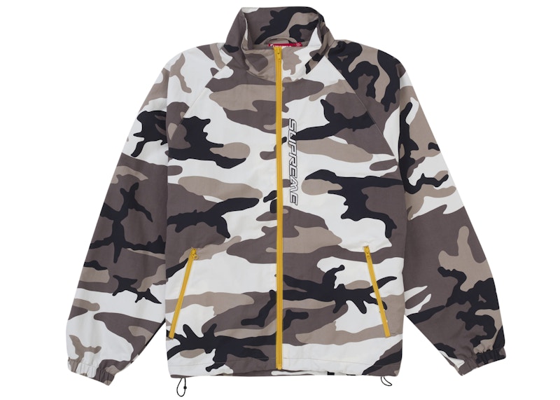 Supreme Contrast Zip Track Jacket Snow Camo