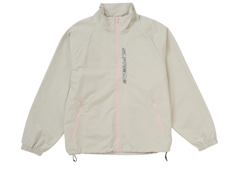 Supreme Contrast Zip Track Jacket Tan