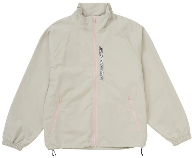 supreme-contrast-zip-track-jacket-tan