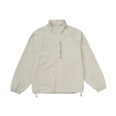 Supreme Contrast Zip Track Jacket Tan