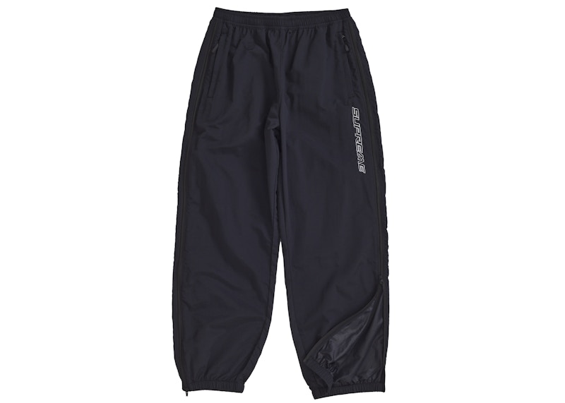 Order Supreme Celana Panjang Contrast Zip Warm Up Hitam
