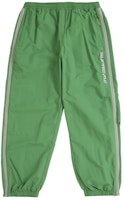 Supreme Contrast Zip Warm Up Pant Green
