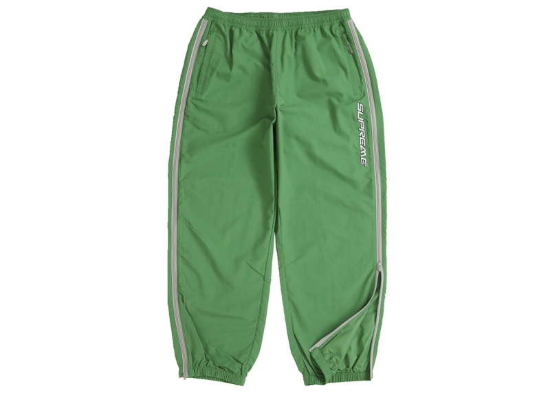 Order Supreme 對比拉鍊運動長褲 綠色