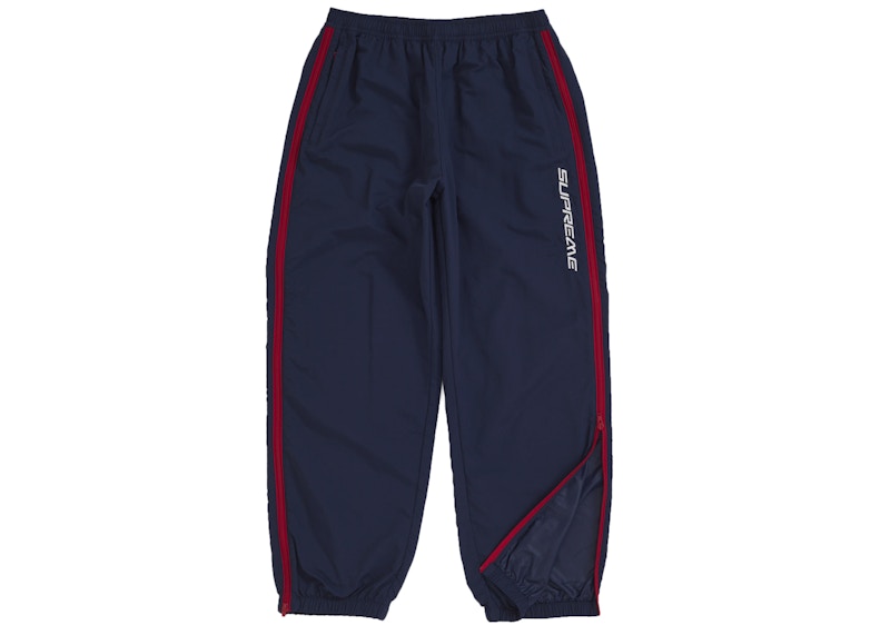 Supreme Contrast Zip Warm Up Pant Navy 圖 2