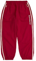 Supreme Contrast Zip Warm Up Pant Red