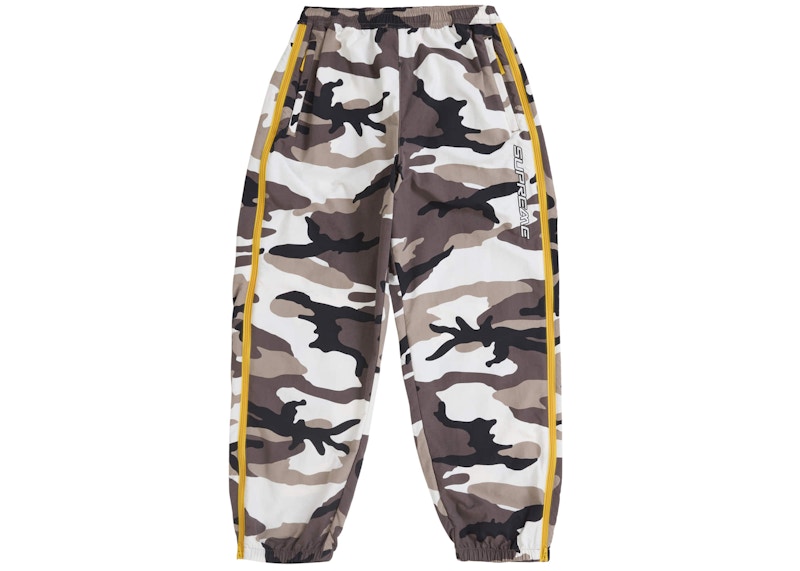 Supreme Contrast Zip Warm Up Pant Snow Camo
