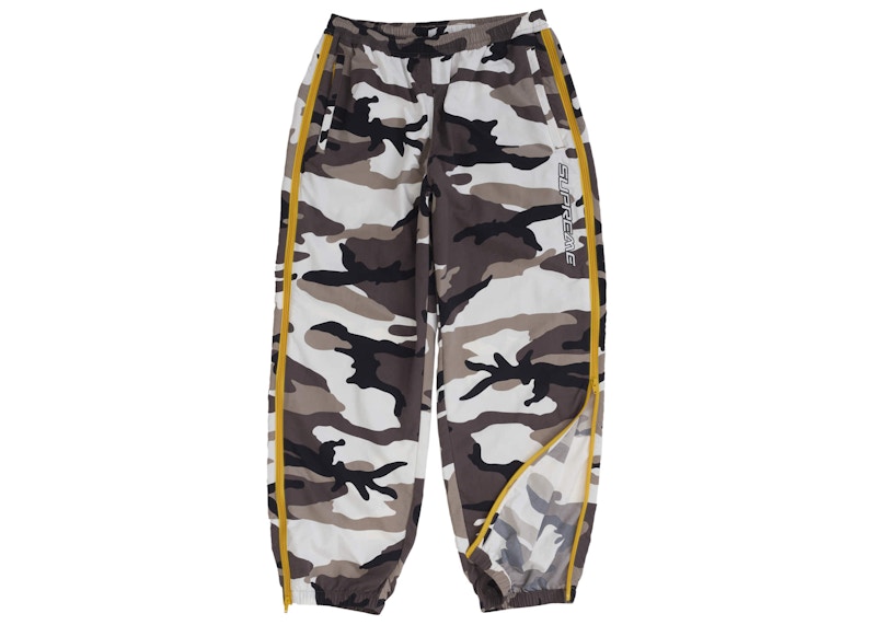 Order Supreme Contrast Zip Warm Up Pant Snow Camo Seluar Panas Camo Salji