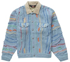 Supreme Coogi Trucker Jacket Blue Supreme Coogi Trucker Jacket Blue