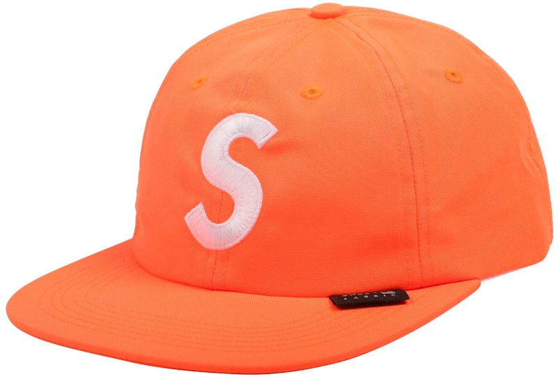 supreme-cordura-s-logo-6-panel-neon-orange