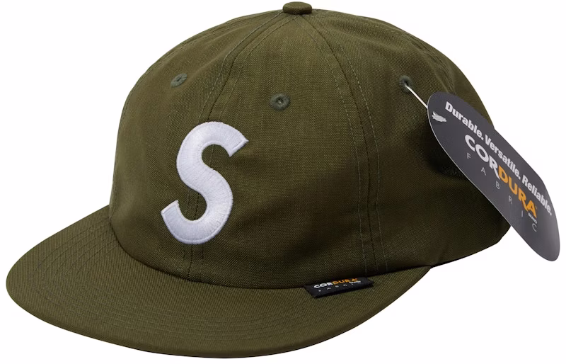 supreme-cordura-s-logo-6-panel-olive