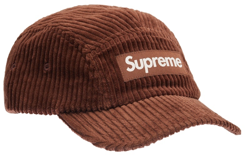 supreme-corduroy-camp-cap-ss-22-brown