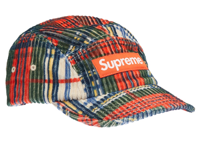 Supreme Corduroy Camp Cap (SS22) Plaid
