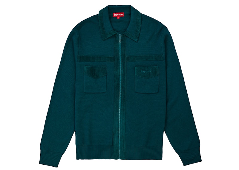 トップス supreme corduroy detailed zip sweater Supreme Washed Corduroy Zip Up Shirt (SS24) - $148
