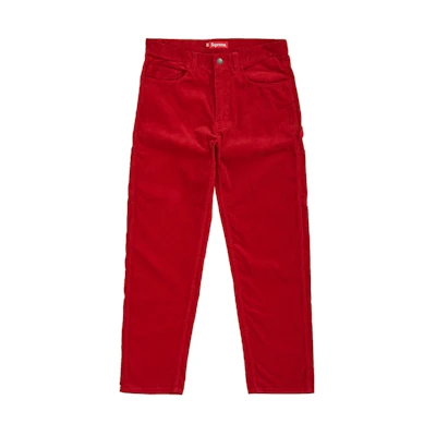 Supreme Corduroy Painter Pant Red