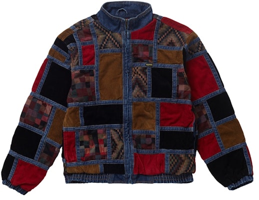 Supreme Corduroy Patchwork Denim Jacket Blue Buy Supreme Corduroy Patchwork Denim Jacket Blue