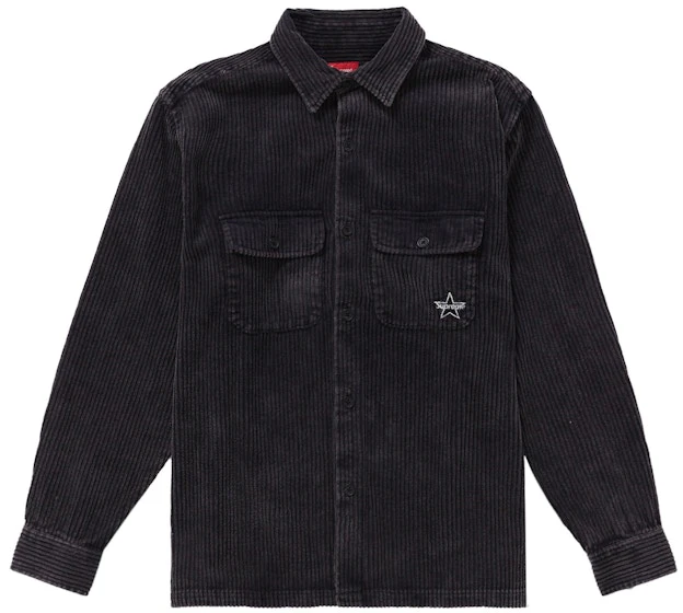 supreme-corduroy-shirt-ss-22-black