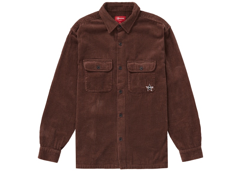 Supreme Corduroy Shirt (SS22) Brown