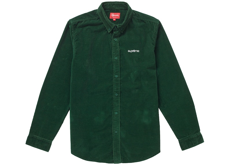 Supreme Corduroy Shirt Green