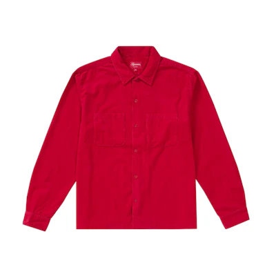 Supreme Corduroy Shirt Red