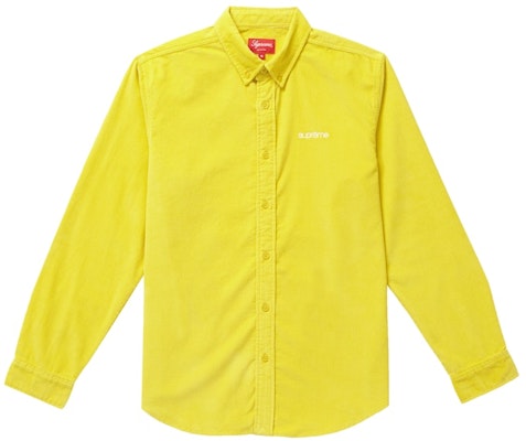 Supreme Corduroy Shirt Yellow Buy Supreme Corduroy Shirt Yellow