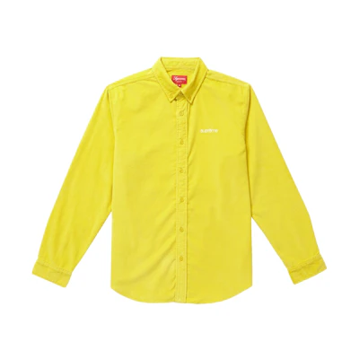 Supreme Corduroy Shirt Yellow