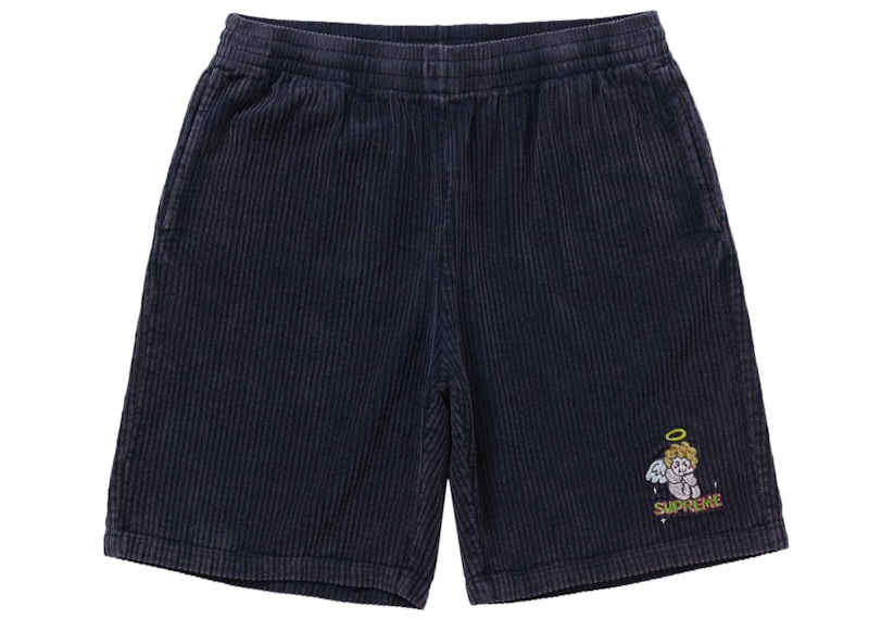 Buy シュプリーム コーデュロイ ショーツ (黒)

