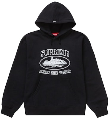 Supreme Corteiz Rules The World Hoodie Hitam Buy Supreme Corteiz Rules The World Hoodie Hitam
