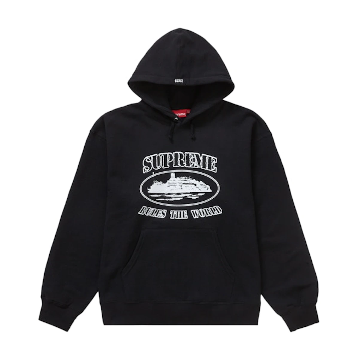 Supreme Corteiz Rules The World Hoodie Black