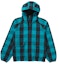 Buy Supreme Jaket Hoodie Katun Teal Kotak-Kotak