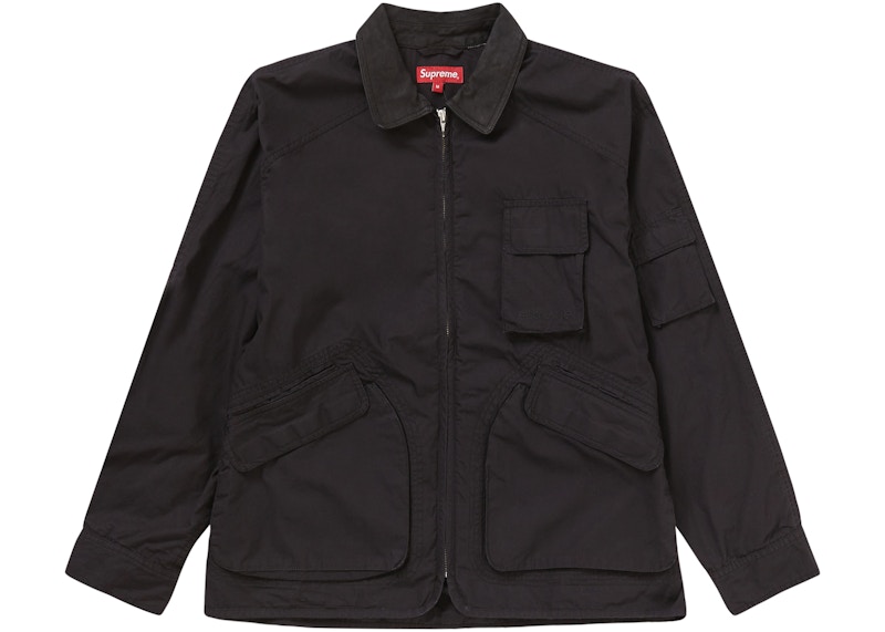 Buy Supreme Cotton Utility Jacket Black