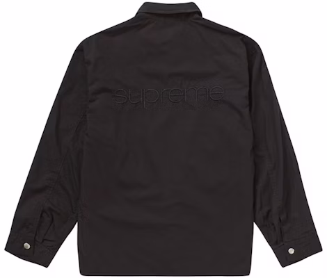 Supreme Cotton Utility Jacket Black Order Supreme Cotton Utility Jacket Black