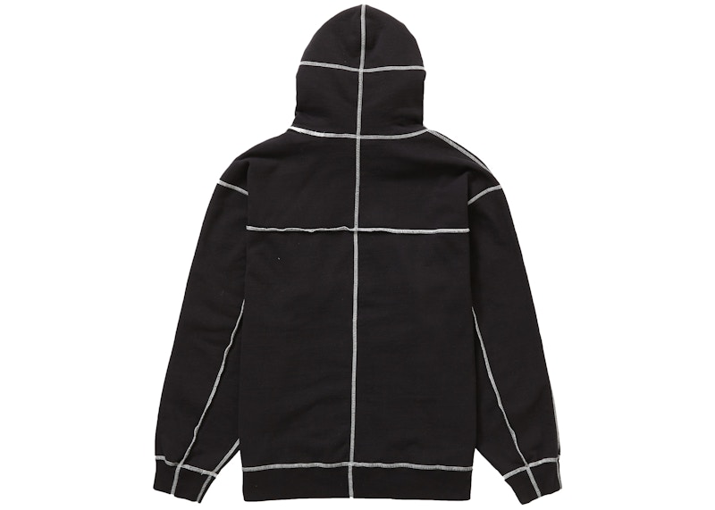 Supreme Coverstitch Hooded Sweatshirt 'Black' 圖 2