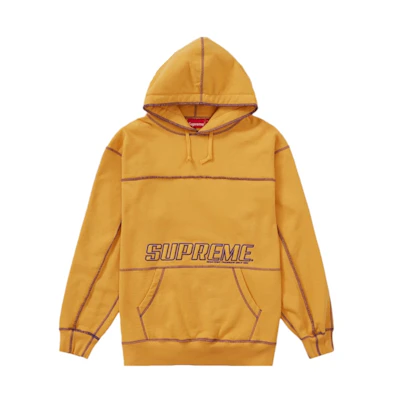 Supreme Coverstitch Hooded Sweatshirt 'Dusty Gold'