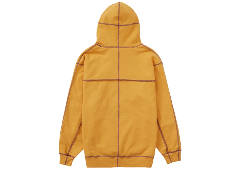 Supreme Coverstitch Hooded Sweatshirt 'Dusty Gold' 圖 2