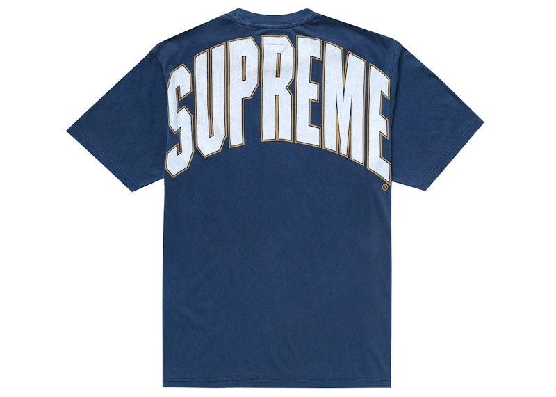 Supreme Cracked Back Arc S/S Top Navy