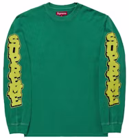 Supreme Cracked Sleeve L/S Top Green Supreme Cracked Sleeve L/S Top Green