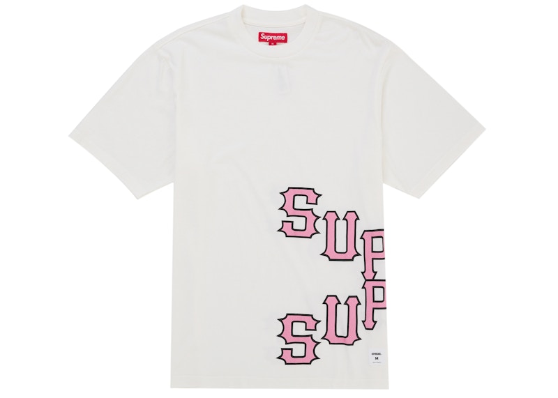 Buy Supreme 破裂字母短袖上衣 白色