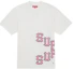 Buy Supreme 破裂字母短袖上衣 白色