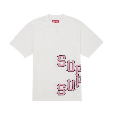 Supreme Cracked Spellout S/S Top White