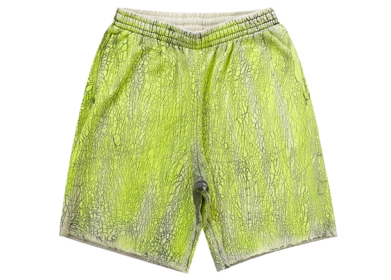 Supreme Crackle Sweatshort Yellow