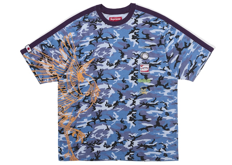 Supreme Crane S/S Top Blue Camo