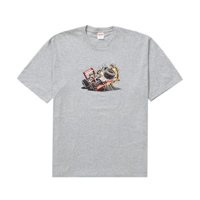 Supreme Crash Tee (FW21) Heather Grey