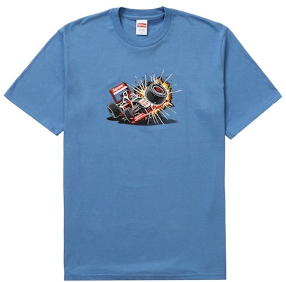 Supreme Crash Tee Dusty Light Royal (FW21) Baju T-Shirt Lelaki Biru Muda Buy Supreme Crash Tee Dusty Light Royal (FW21) Baju T-Shirt Lelaki Biru Muda
