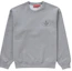 Buy Supreme 徽章刺繡長袖套頭衫 (FW24) 淺灰色